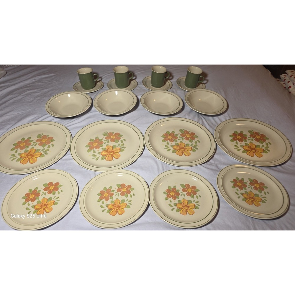 Daeko Designs Aspen Stonewear 16 Piece Dinner Set